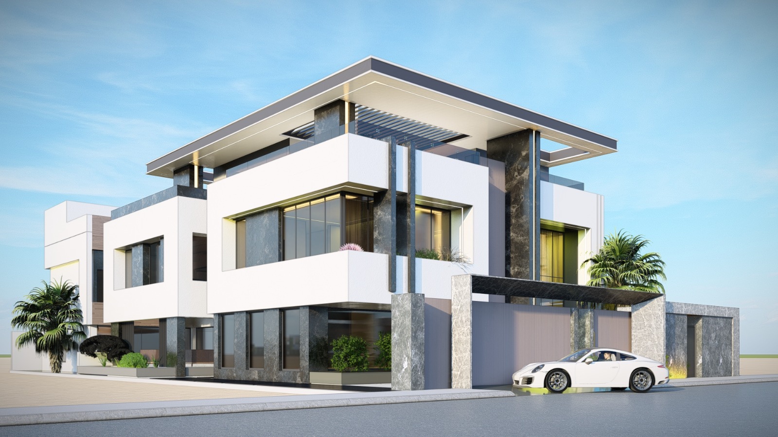 إشراف هندسي على مبنى سكني